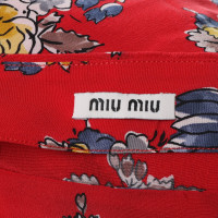 Miu Miu Top met een bloemmotief