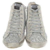 Golden Goose Sneakers with glitter trim