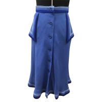 Louis Feraud Skirt Linen in Blue