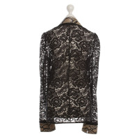 Dolce & Gabbana Lace Blazer met Python trim