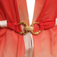Roberto Cavalli Zijden blouse in het rood