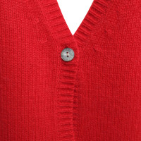 Other Designer Cashmere Cardigan in red