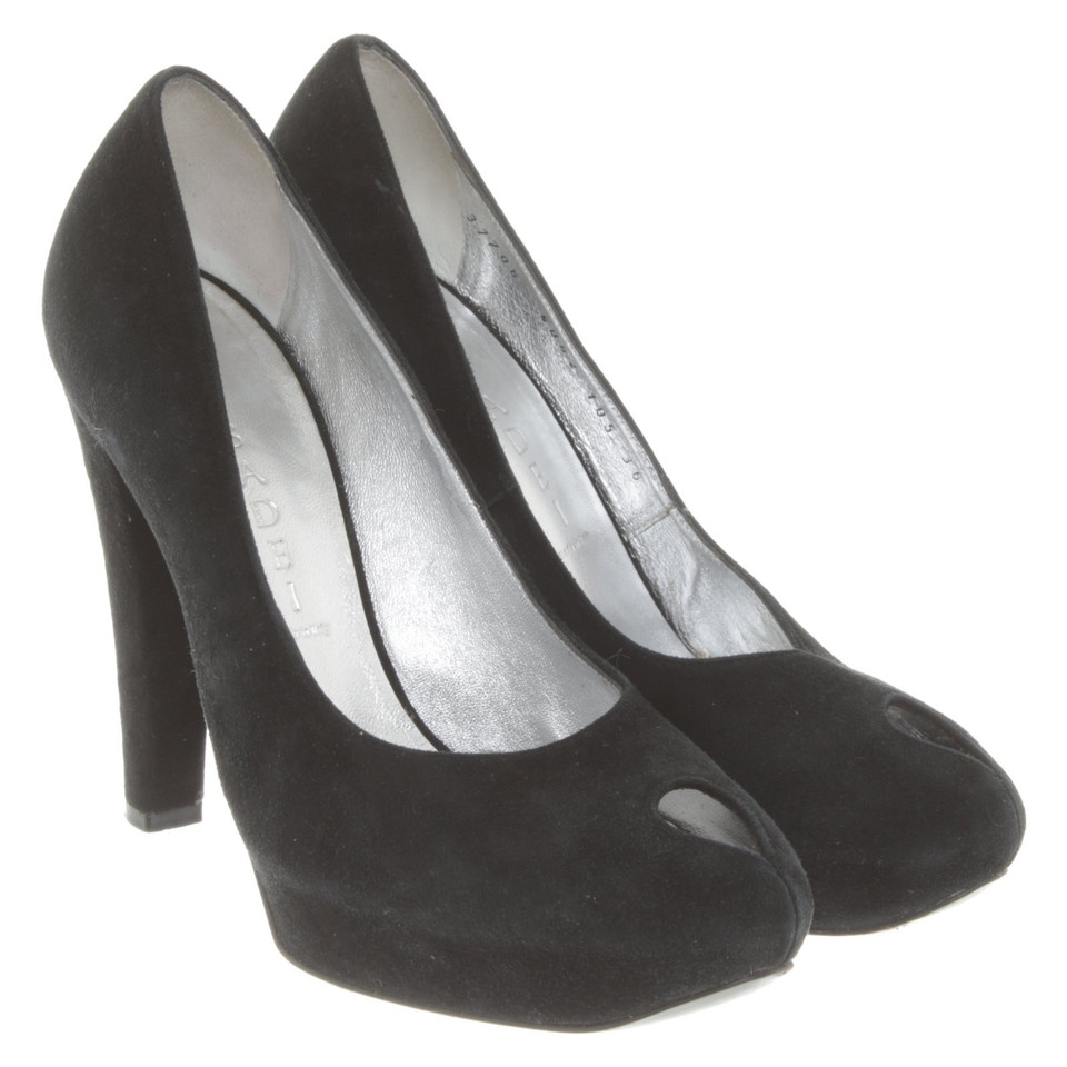 Casadei Peeptoes in Schwarz