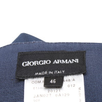 Giorgio Armani jupe de soie en bleu