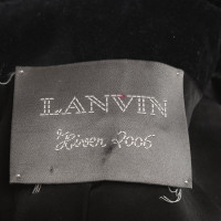 Lanvin Giacca/Cappotto in Cotone in Nero