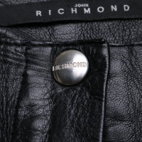 Richmond Lederhose in Schwarz