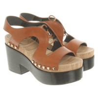 Balenciaga Sandals Leather in Brown