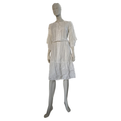 Roberto Cavalli Kleid aus Baumwolle in Creme