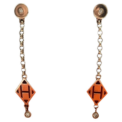 Hermès Earring Red gold in Gold