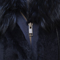 Steffen Schraut Fur jacket in dark blue