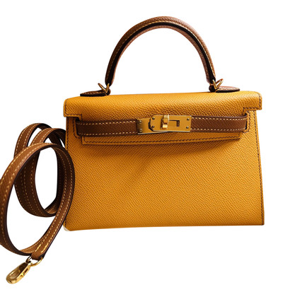 Hermès Kelly Bag 20 aus Leder in Gelb