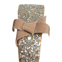 Miu Miu Hoofdband met glitter afwerking