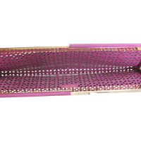 Jimmy Choo Clutch Suède in Fuchsia