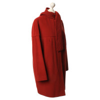 Akris Mantel mit Schal in Rot