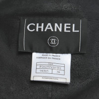 Chanel Blazer en cuir en noir