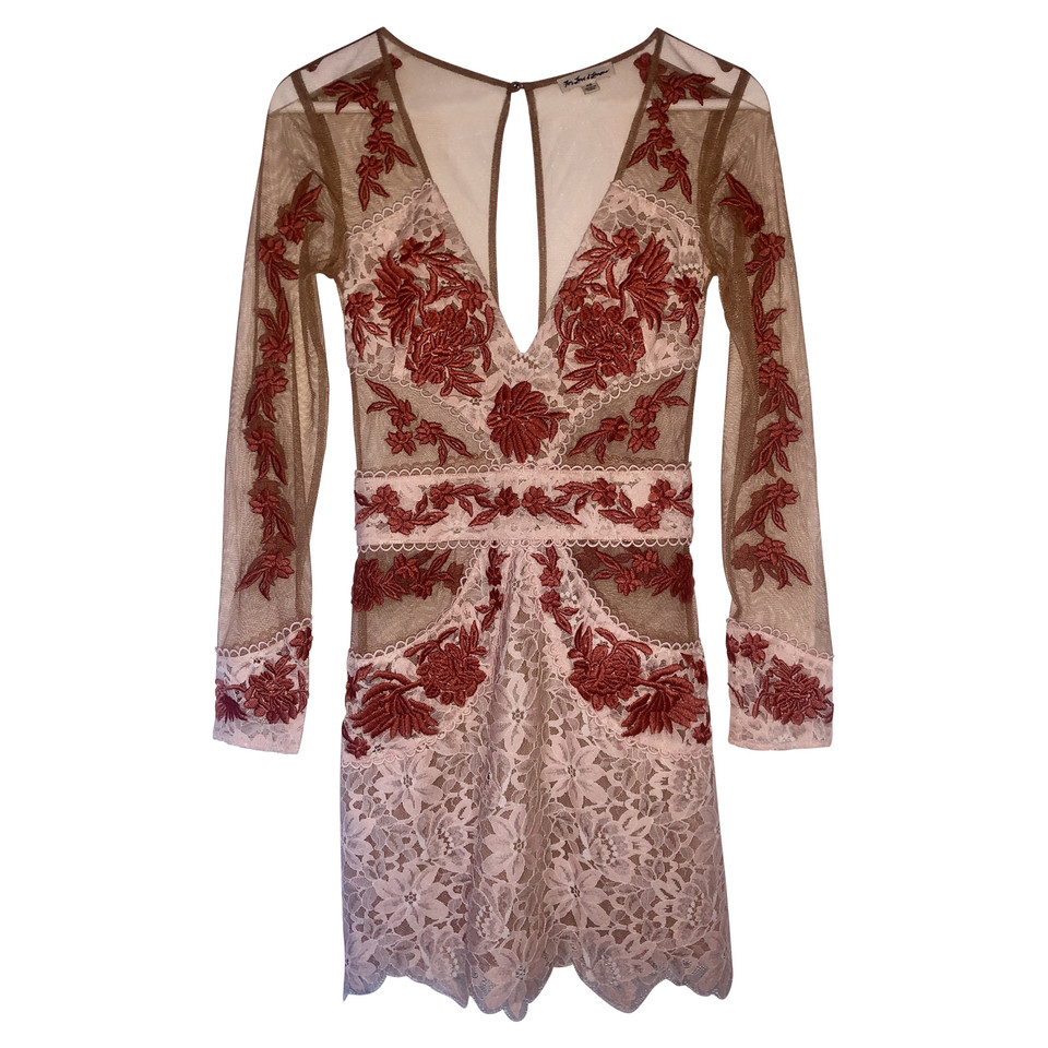 For Love & Lemons Vestito in Color carne