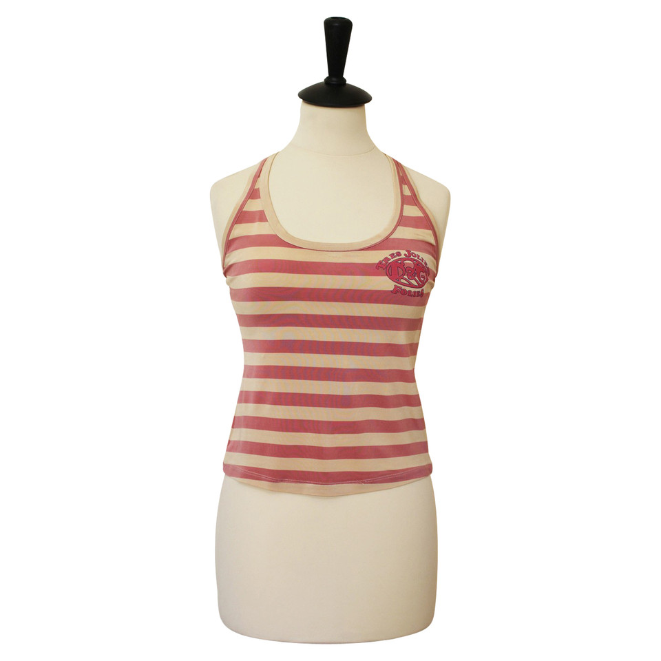 D&G Halter top with striped pattern
