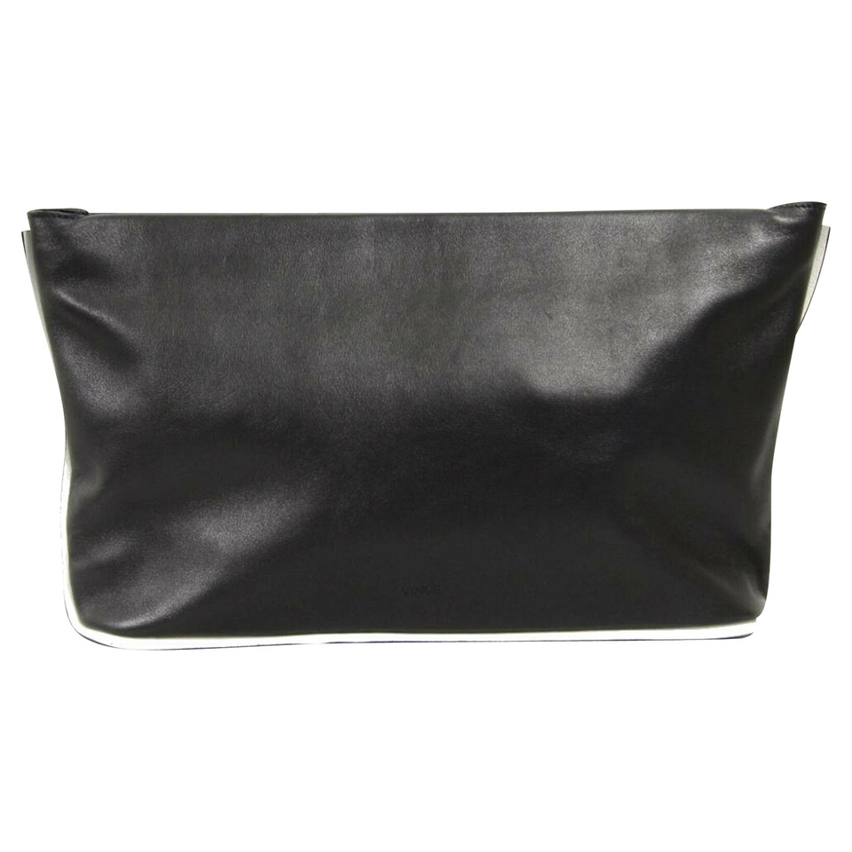 Vince Clutch Bag Leather in Black