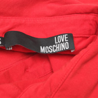 Moschino Love Oberteil aus Baumwolle in Rot