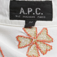 A.P.C. Long blouse in cream