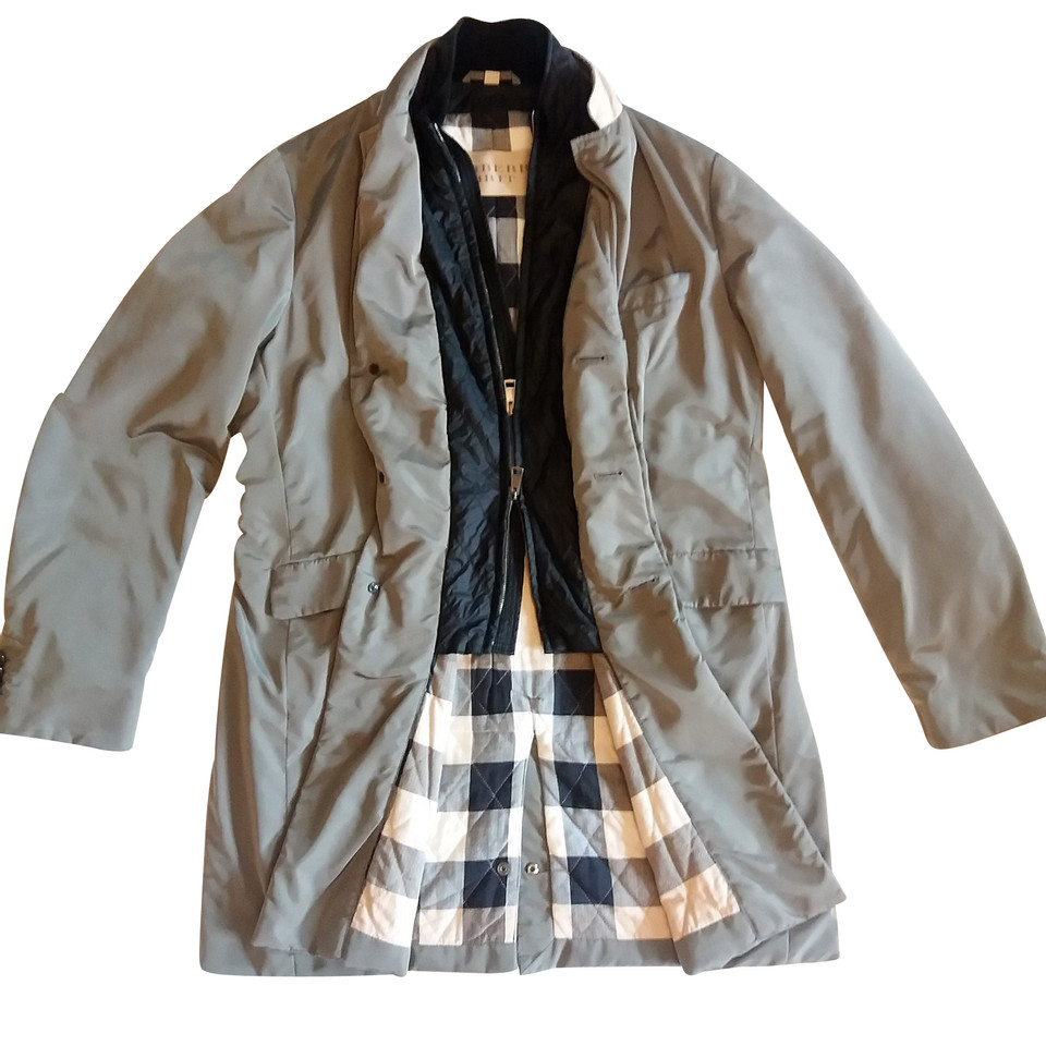 Burberry Jacket/Coat Viscose in Olive