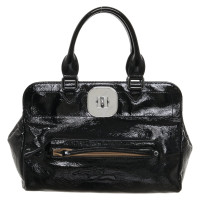 Longchamp Sac à main en Cuir verni en Noir