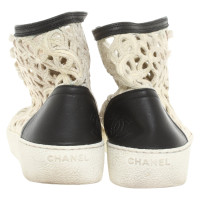 Chanel Chaussures de sport en Cuir en Crème