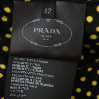 Prada Dotted dress in black / yellow
