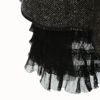 Max & Co Tweed-skirt in black and white