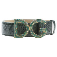 Dolce & Gabbana Gürtel aus Leder in Grün