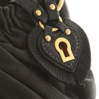 Juicy Couture Handtasche aus Leder in Schwarz
