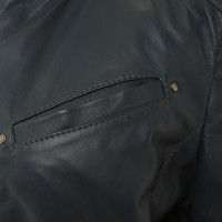 Diesel Black Gold Leather jacket in blue