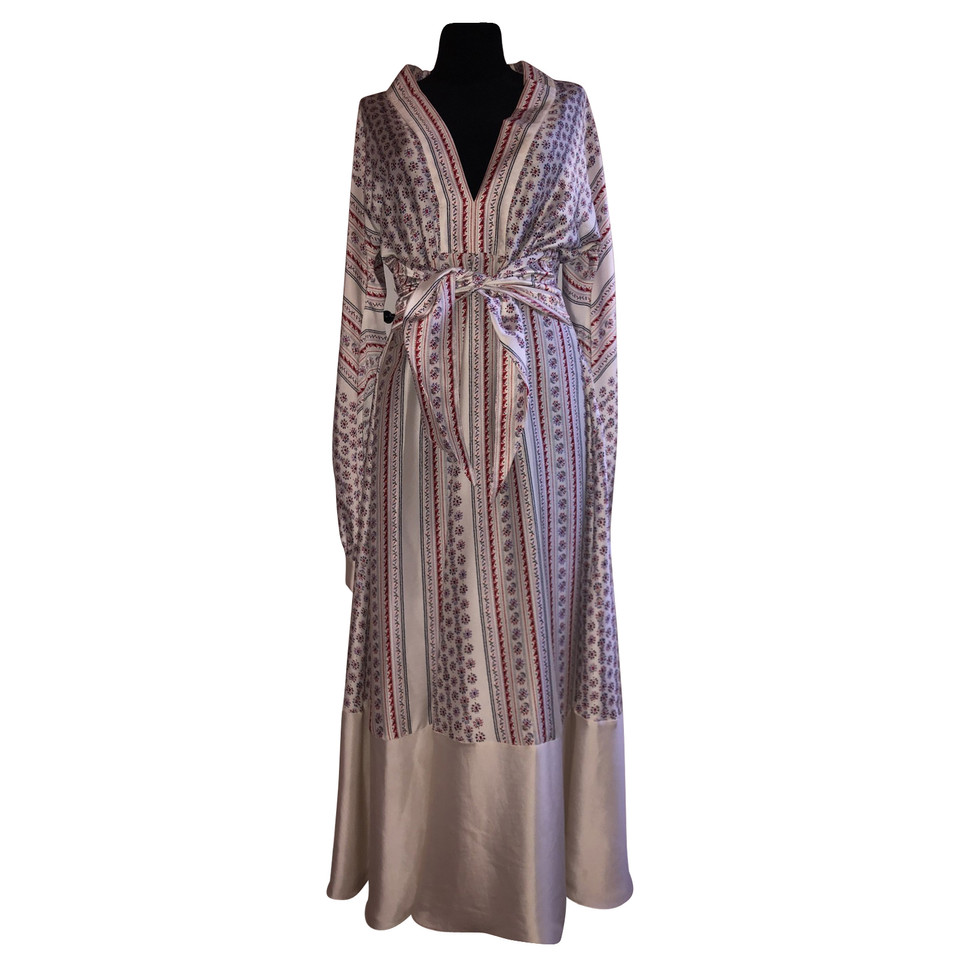 Philosophy Di Lorenzo Serafini Robe en Soie en Beige