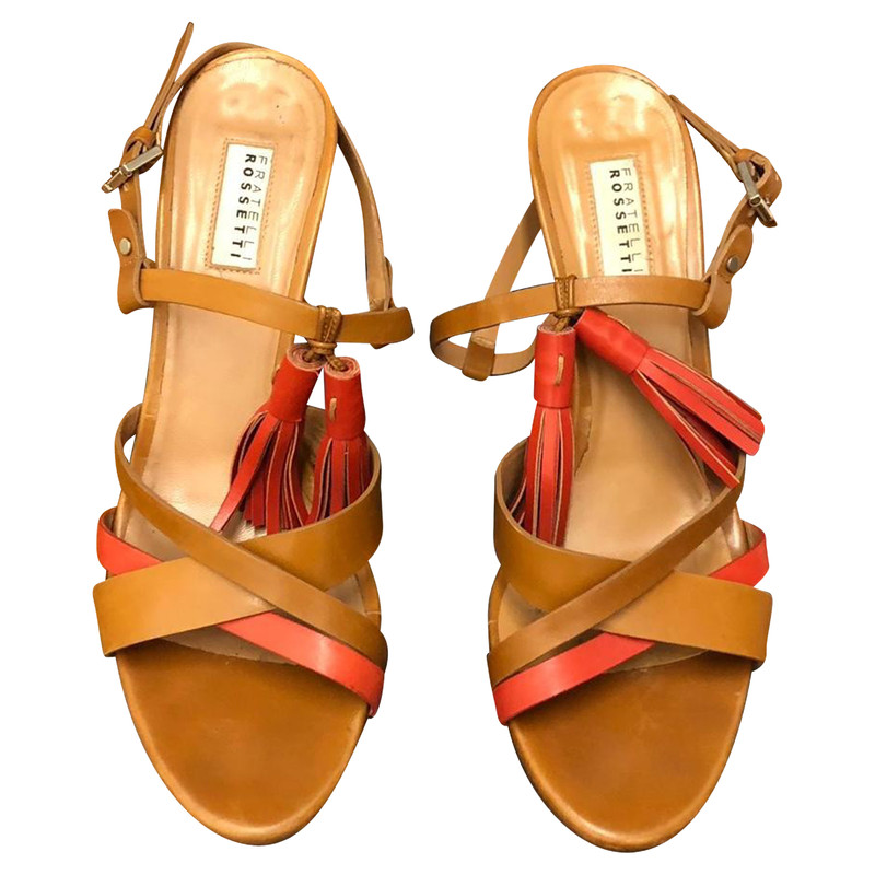 Fratelli Rossetti Sandals Leather in Brown - Second Hand Fratelli Rossetti  Sandals Leather in Brown buy used for 145€ (3458474)