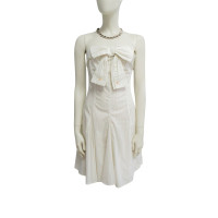 Moschino Kleid aus Baumwolle in Weiß