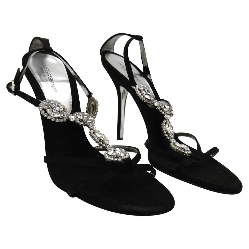 Dolce & Gabbana Pumps/Peeptoes Silk in Black