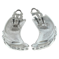Nina Ricci Silver clip earrings