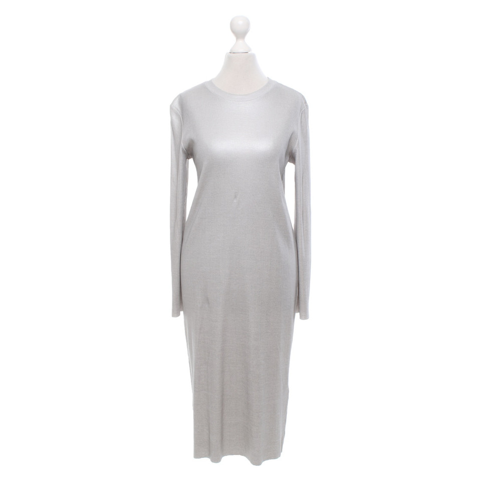 Cos Dress Cotton in Silvery