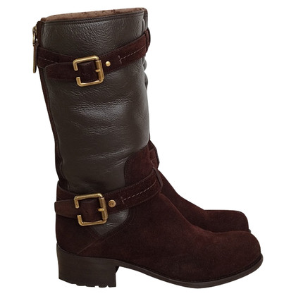 Christian Dior Boots Suede in Brown