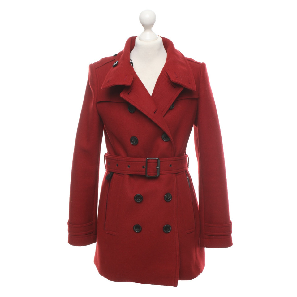 Burberry Jacket/Coat in Red