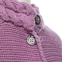 Rena Lange Cardigan en laine / cachemire violet