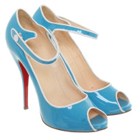 Christian Louboutin Pumps/Peeptoes Patent leather in Turquoise