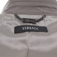 Versace Jacke/Mantel in Grau