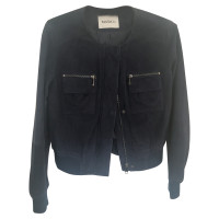 Max & Co Jacket/Coat Leather in Blue