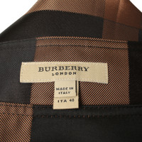 Burberry skirt with checked pattern in brown/black