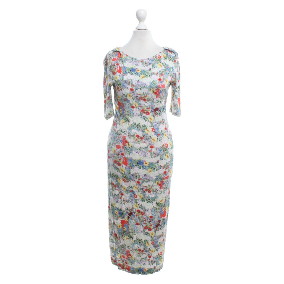 Erdem Jersey-Kleid mit floralem Print