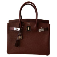 Hermès Birkin Bag 30 Leer in Bordeaux