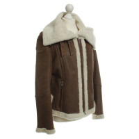 Marc Cain Suede jacket with lambskin
