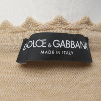 Dolce & Gabbana Gebreide wollen trui in beige