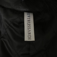 Other Designer Trussardi - leather jacket with Fox Fur 